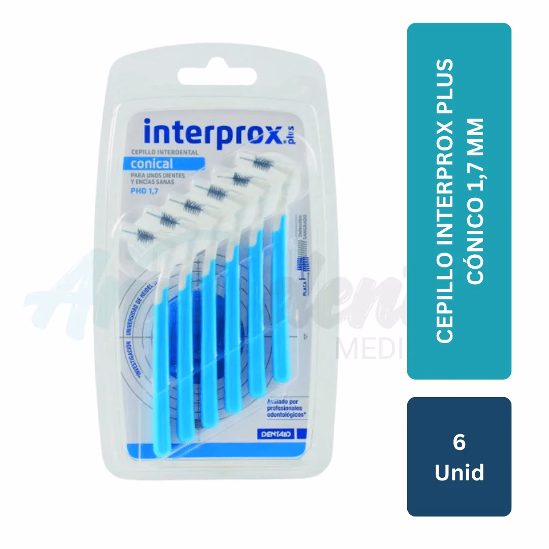 Cepillo Interprox Plus Cónico 1,7 mm – 6 unidades