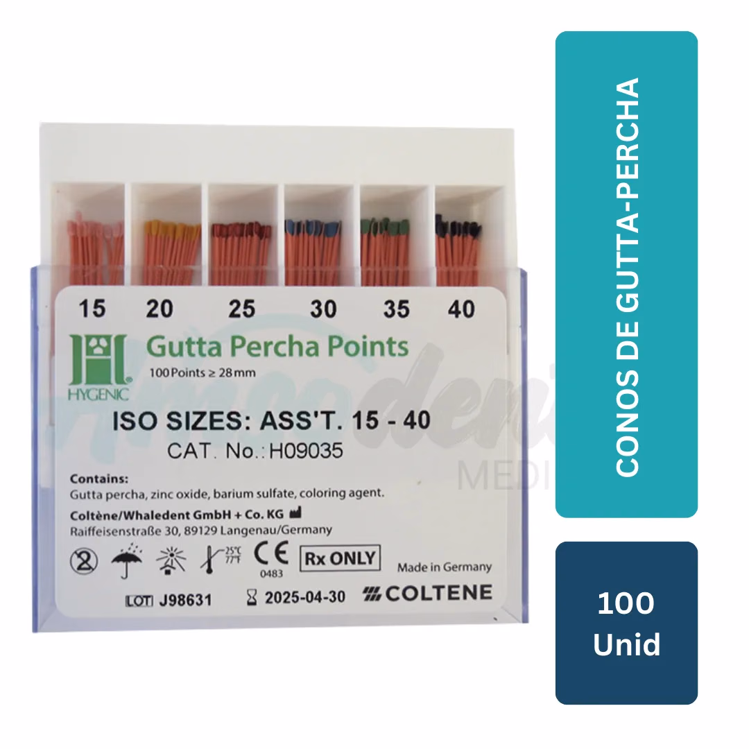 Cono de Gutapercha Hygenic (100 unid)