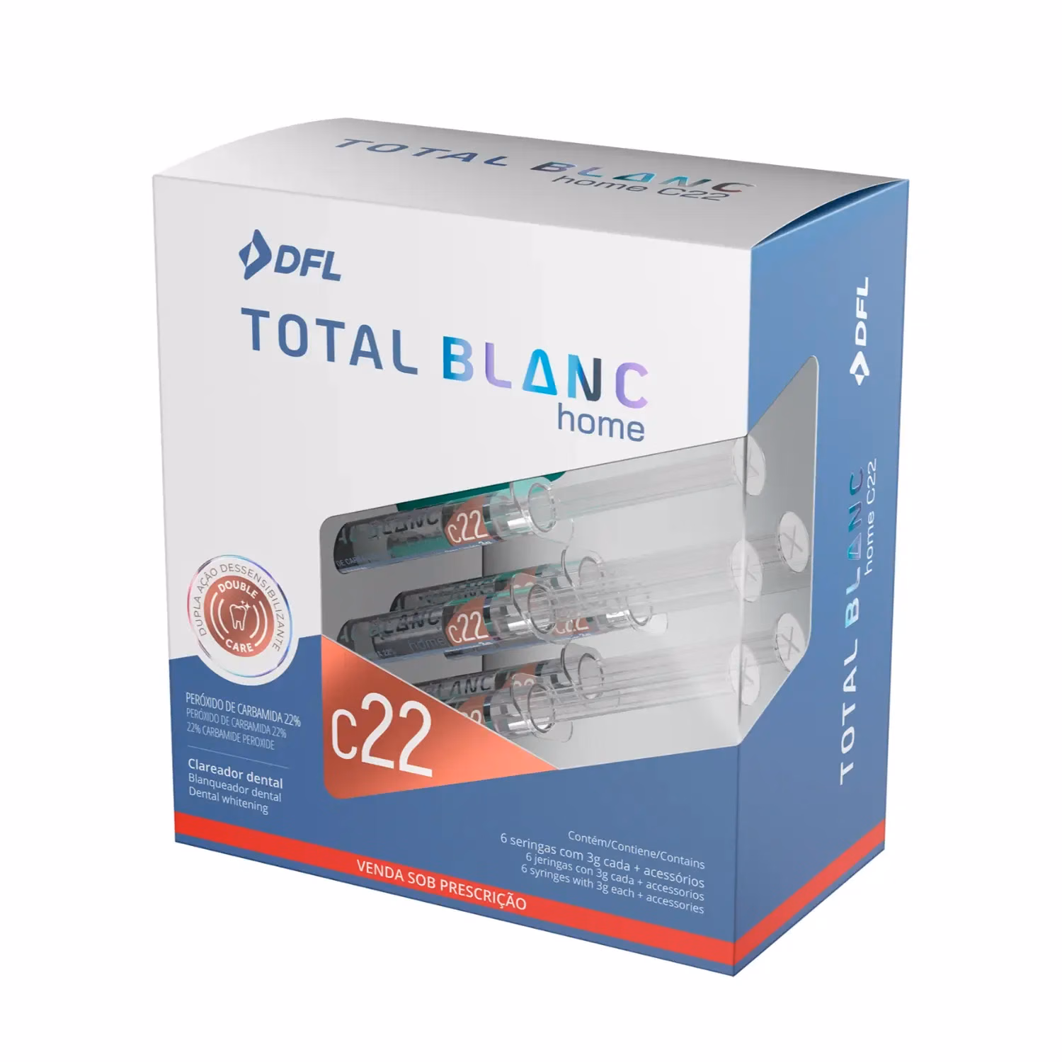 Kit Blanqueamiento Dental Total Blanc Home C22 DFL (6 Jeringas)