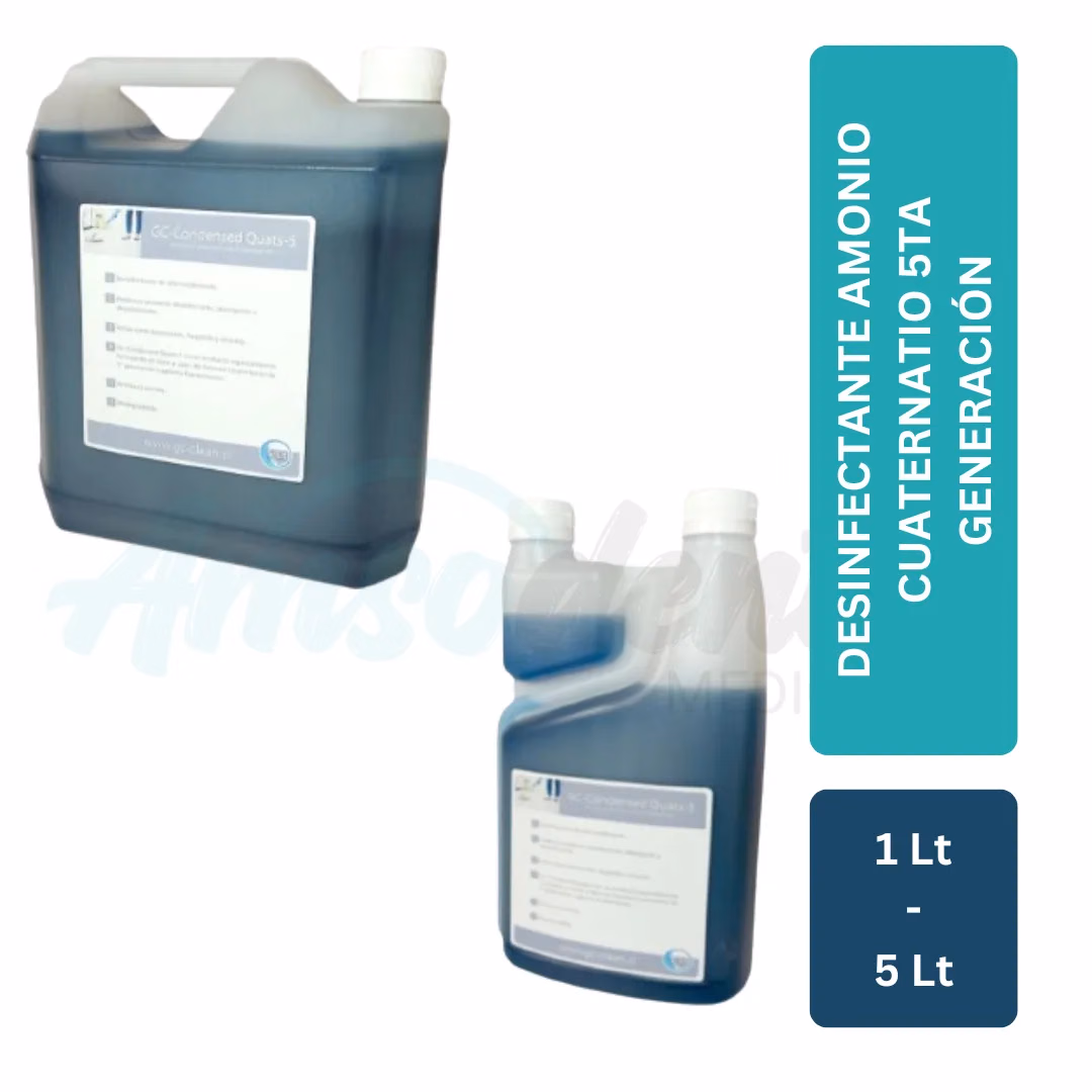 Desinfectante Amonio Cuaternario 5ta Generación Condensed Quats GC Clean