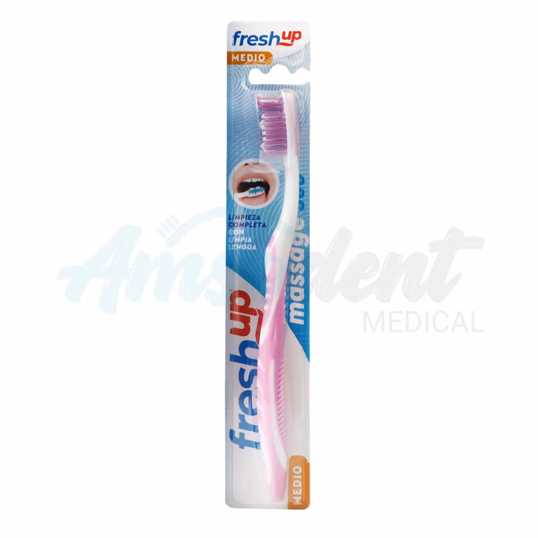 Cepillo Dental Adulto Fresh Up Massage 246 con Limpiador de Lengua