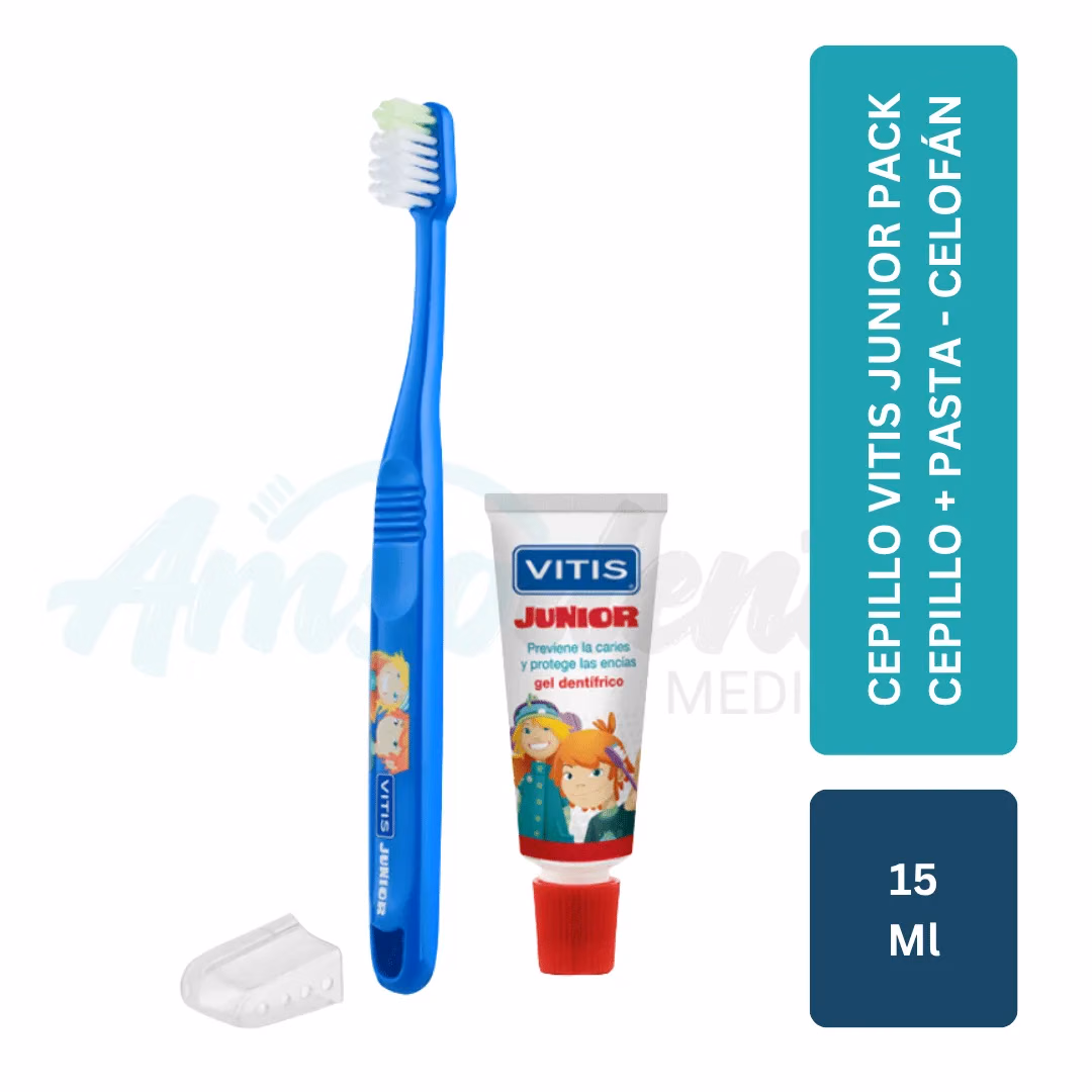 Pack Cepillo Vitis Junior + Pasta