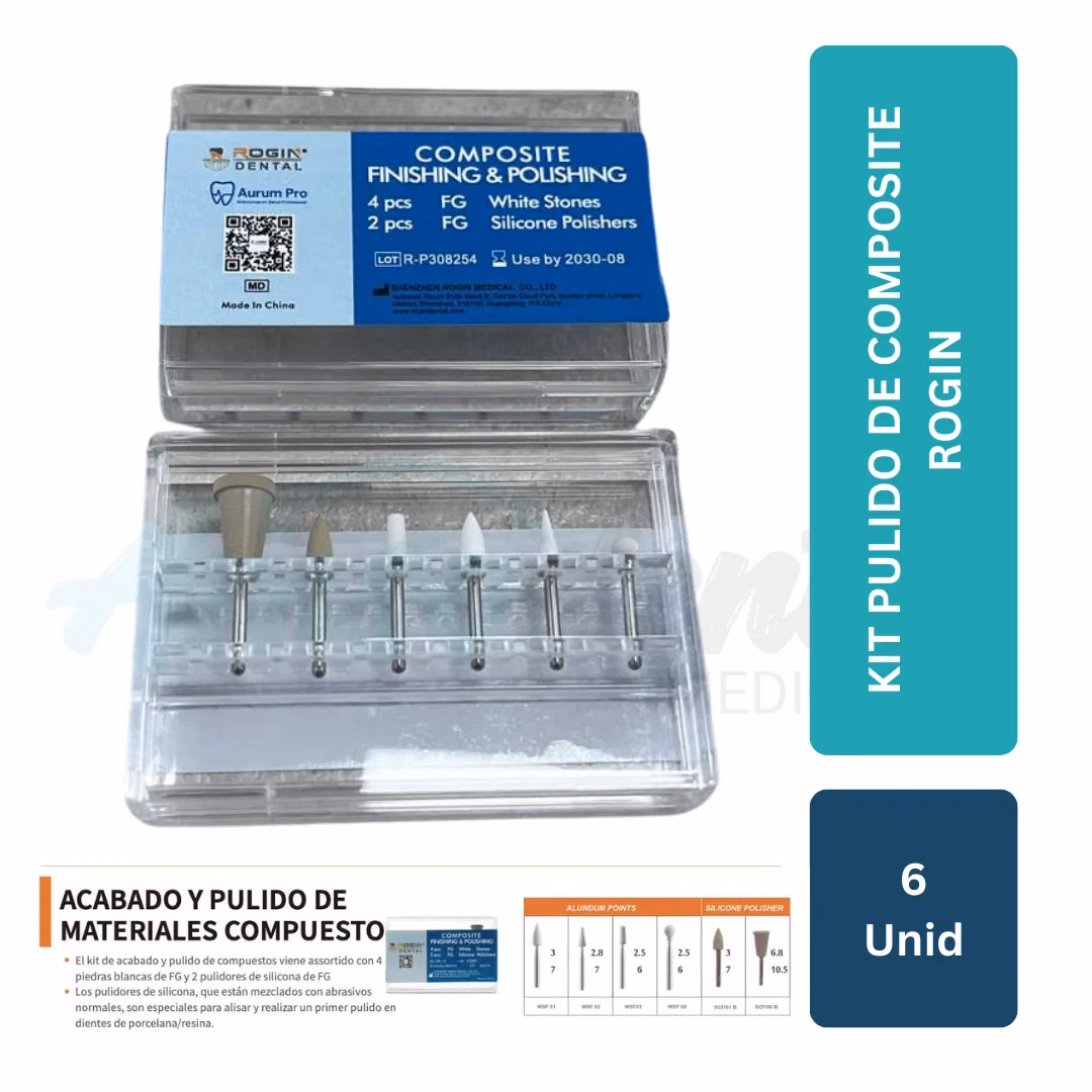 Kit Pulido de Composite Rogin (6 unid)