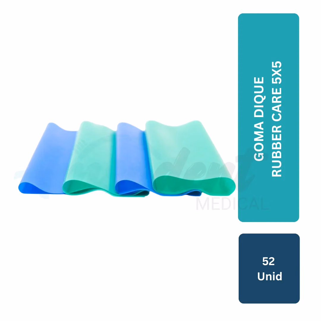 Dique de Goma Rubber Care 5x5 (52 unid)
