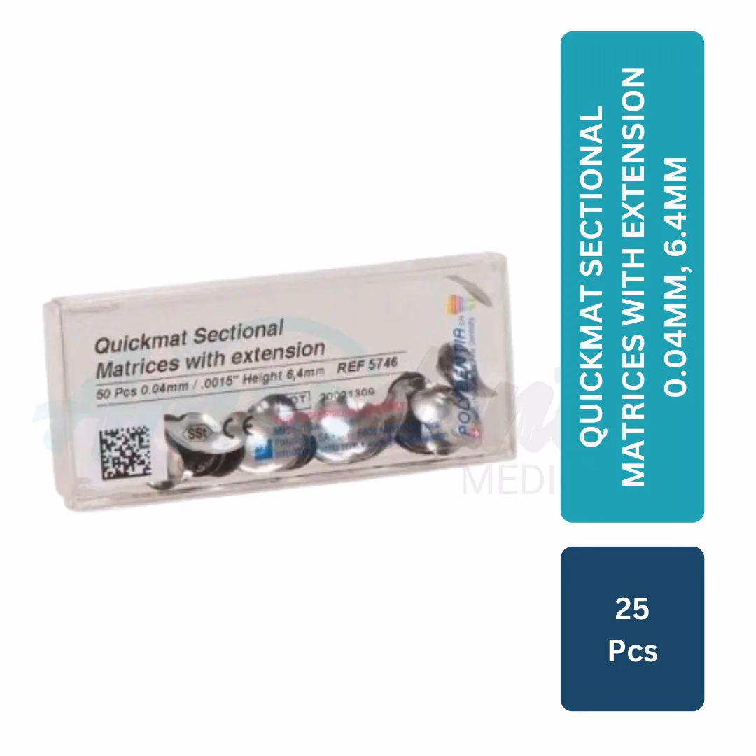 Matriz Seccional Quickmat con Extensión Polydentia 0,04mm/6,4mm (25 pzas)