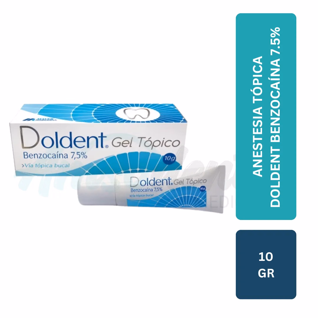 Anestesia Tópica Doldent Benzocaína 7,5% Maver (10 g)