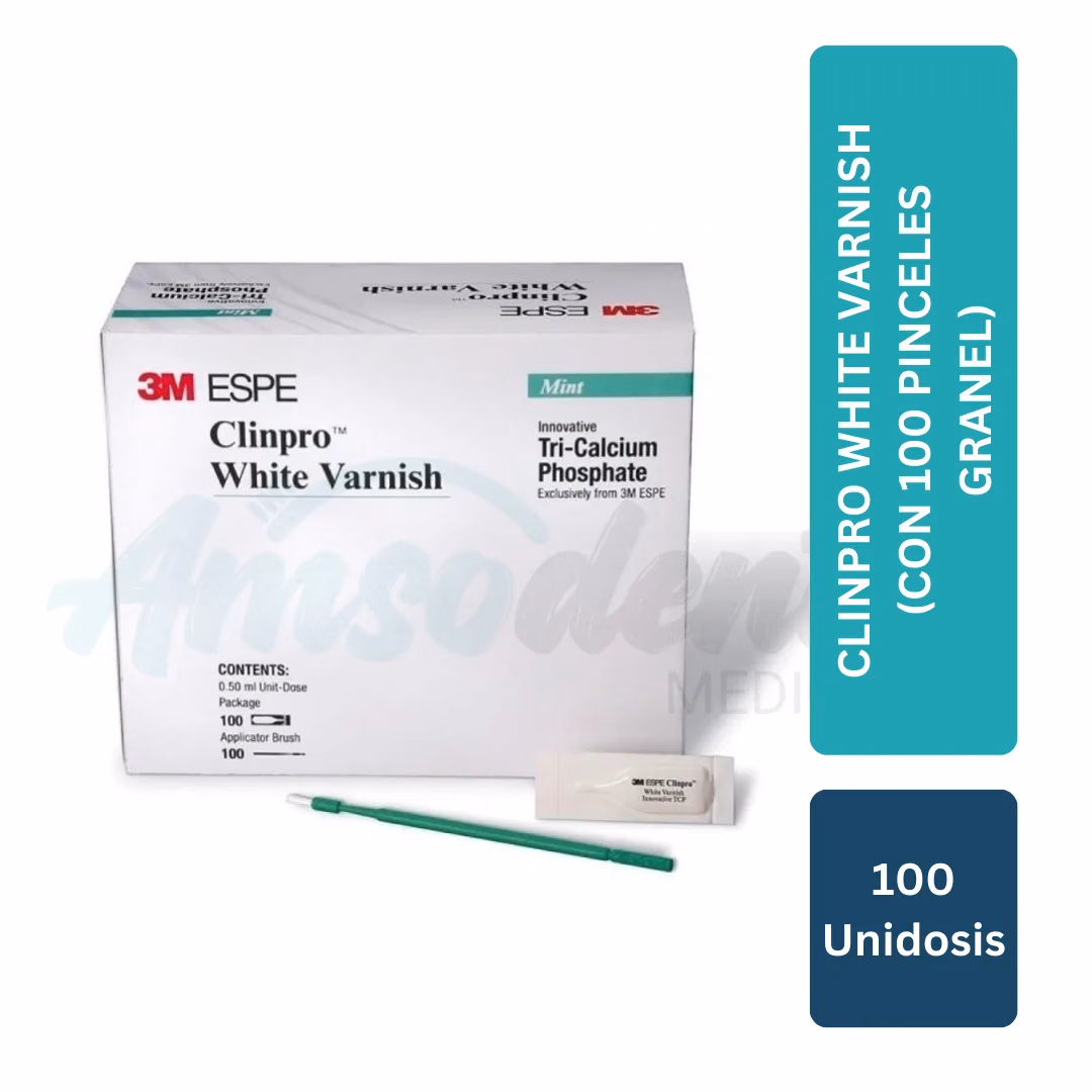 Barniz de Flúor Clinpro White Varnish Solventum (100 Unidosis + 100 Pinceles)