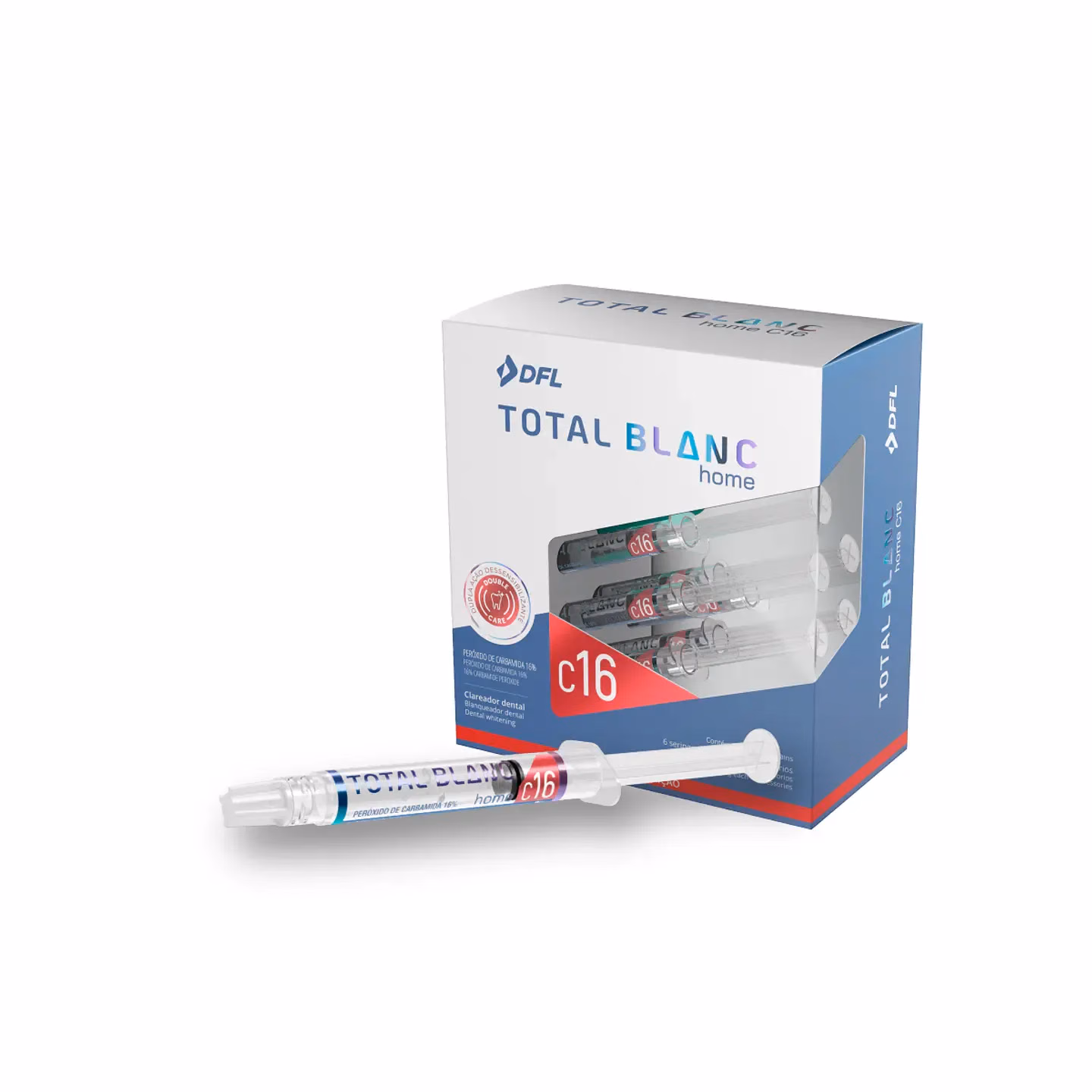 Kit Blanqueamiento Dental Total Blanc Home C16 DFL (6 Jeringas)