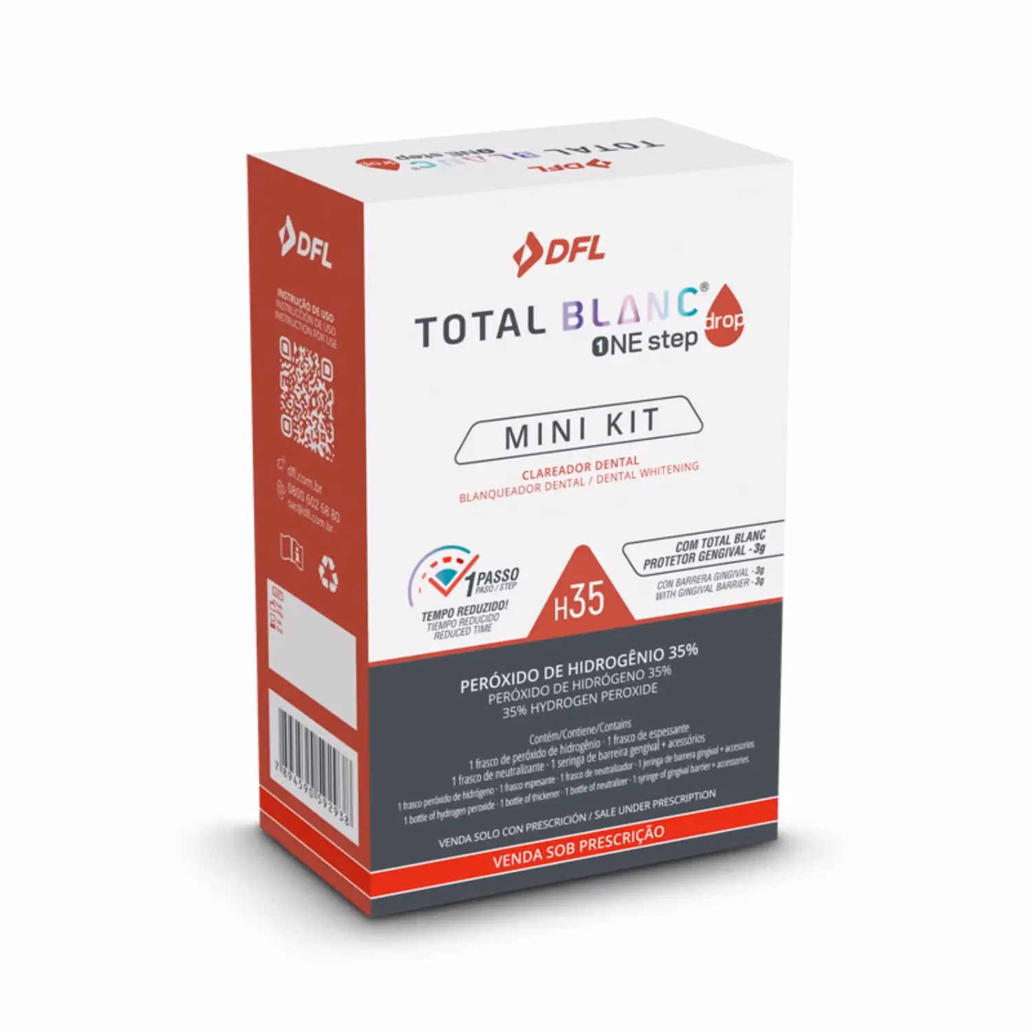 Mini Kit Blanqueamiento Total Blanc One Step Drop 35% DFL (7 Pacientes)