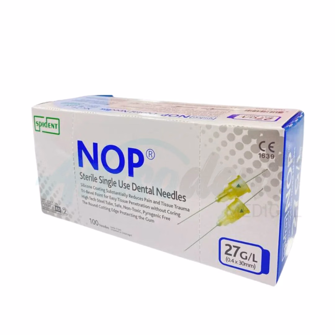 Aguja Carpule Spident 27G Larga (100 unid)