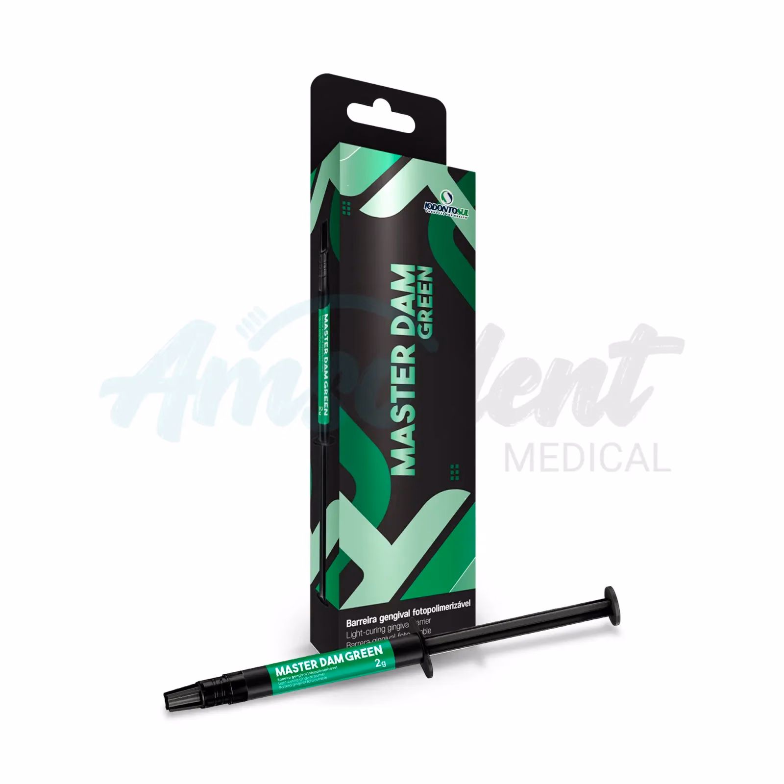 Barrera Gingival Master Dam Verde Iodontosul (Jeringa 2 g)