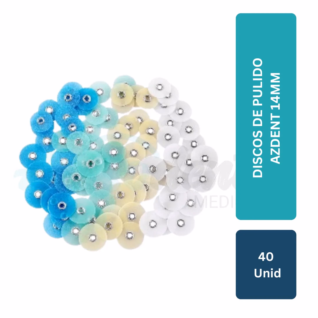 DISCOS DE PULIDO AZDENT 14MM 40 UNID